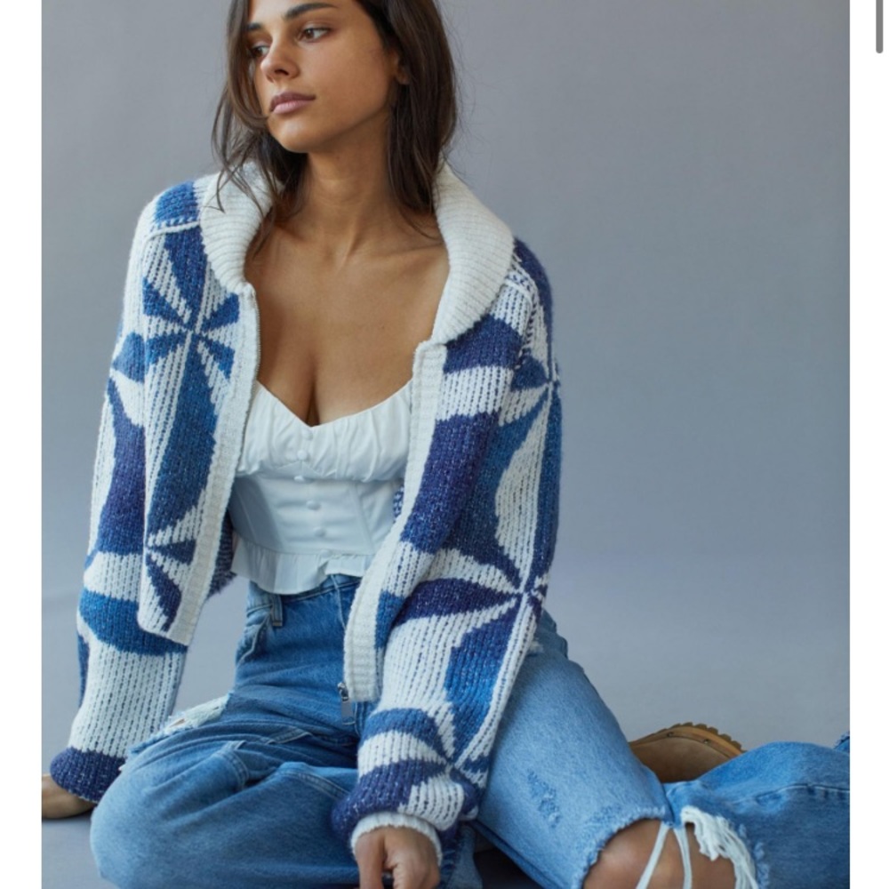 BDG sunset zip up sweater